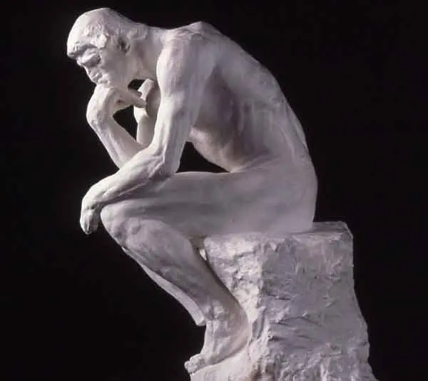 The Thinker. Sculpture by Auguste Rodin, 1902.