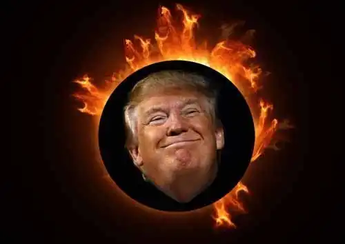 Donald Trump's Solar Eclipse on 21 August 2017.